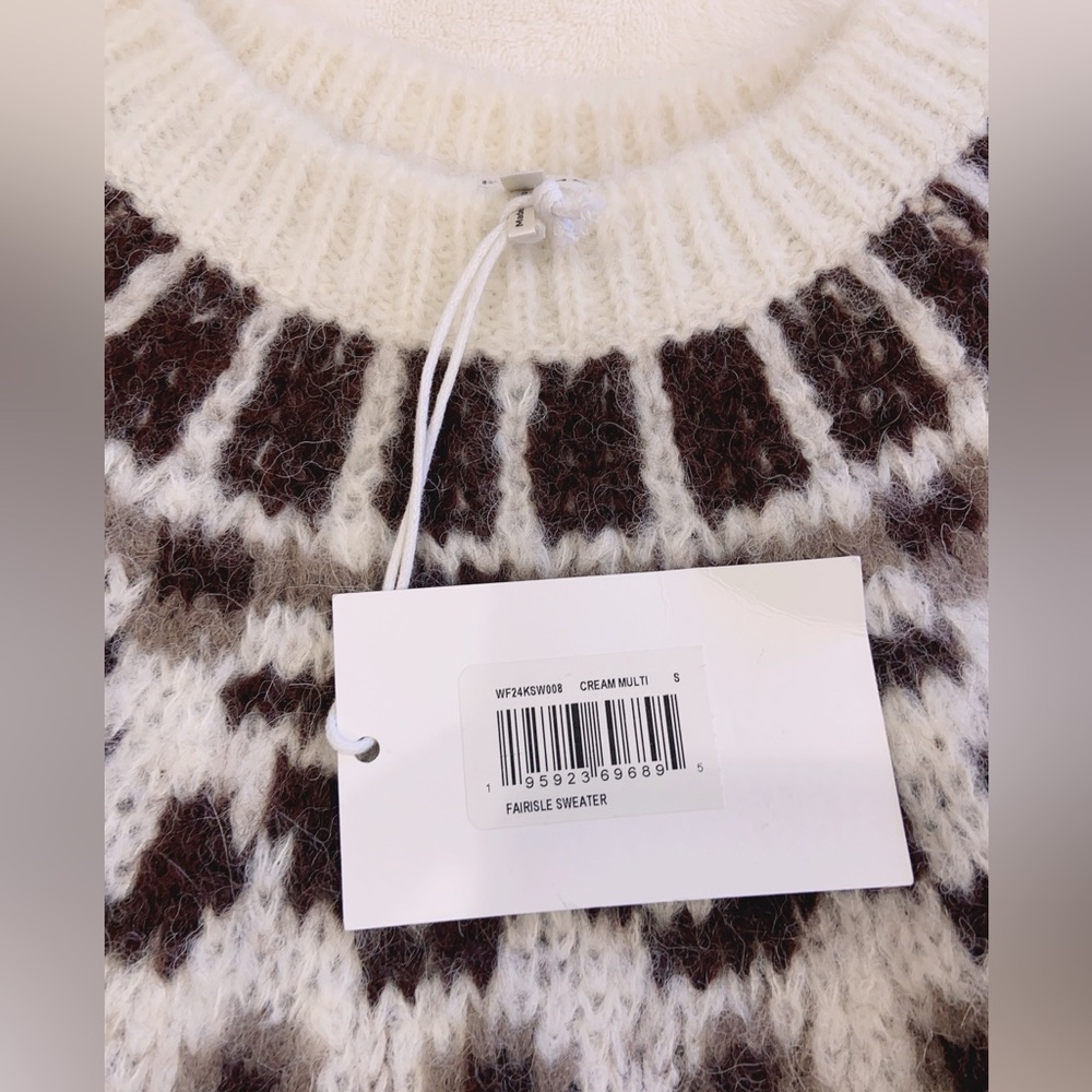 NWT $578 FRAME Fair Isle Sweater - Picture 9 of 9